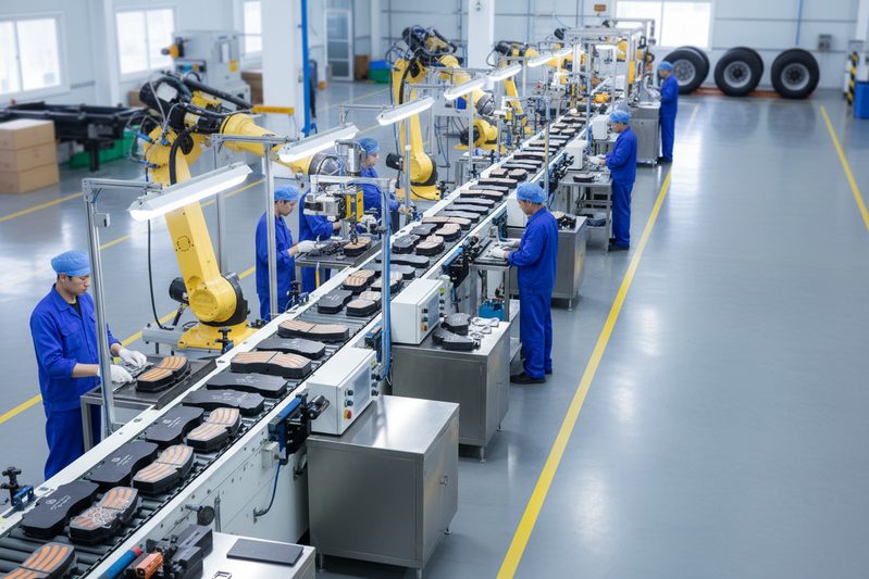 BAIYUN Brake factory production line for ceramic and metallic brake pads