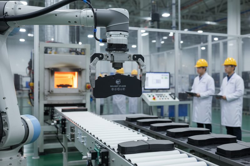 BAIYUN Brake factory production line for semi-metallic brake pads and linings