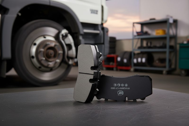 BAIYUN cp2203 brake pad in caliper with mechanic checking rotor temperature during bedding cycle