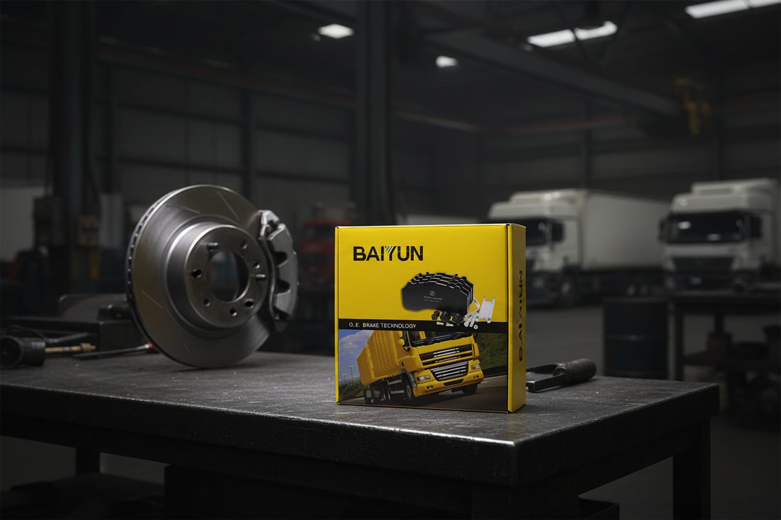 BAIYUN Brake semi-metallic brake pad repair kit box for commercial vehicles