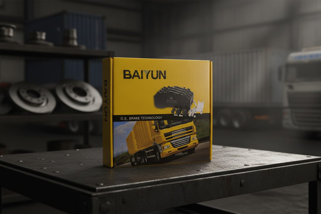 Brake pad certification export markets DOT ECE R90 - BAIYUN repair kit box with ECE R90 and DOT certification marks