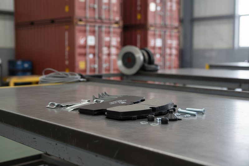 ECE R90 brake pad testing dynamometer at BAIYUN facility, showing CP2223 pad installed for thermal fatigue cycle