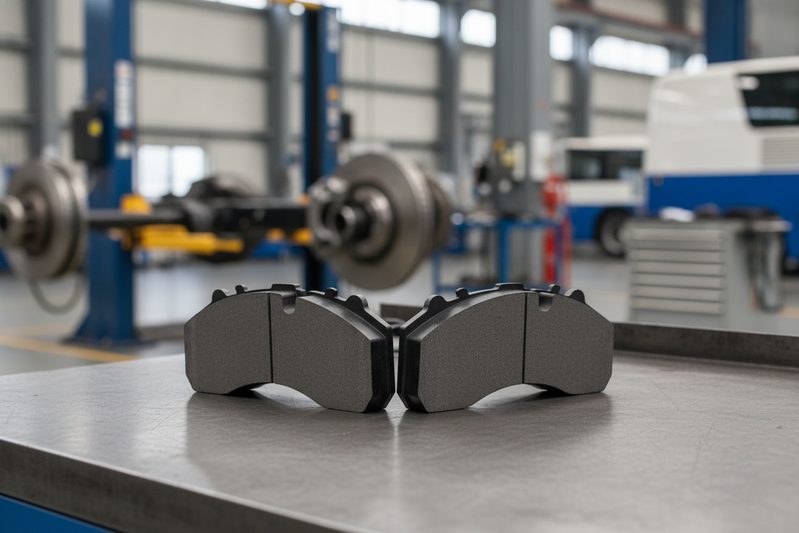 BAIYUN cp2215 commercial bus brake pad in packaging