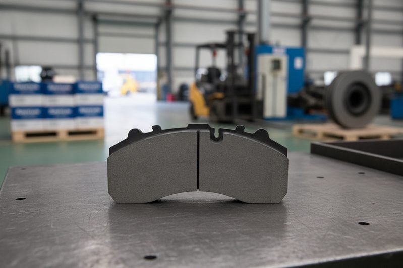 BAIYUN Brake bulk container shipment ready for export, illustrating logistics of sourcing from commercial truck brake pad factory China