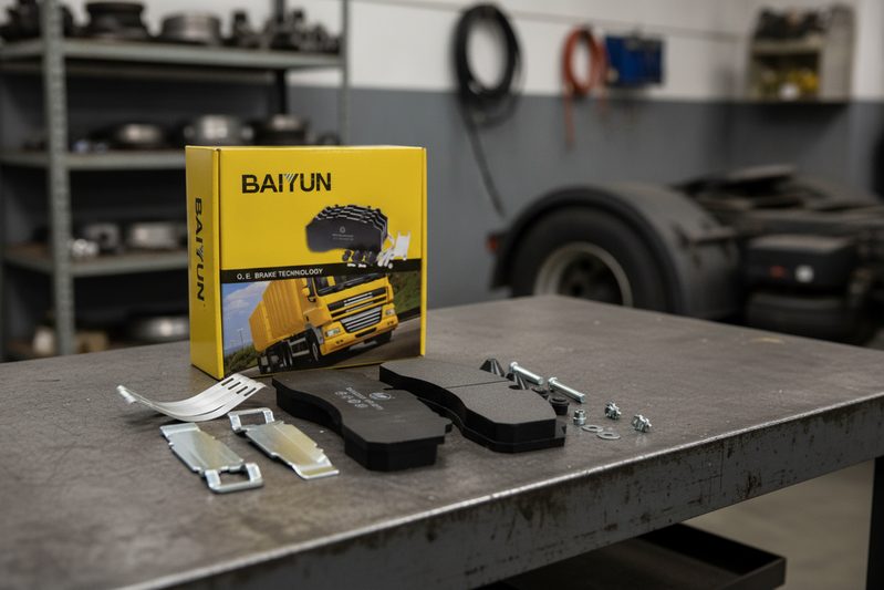 Commercial vehicle brake pad WVA29087 repair kit box copper-free fleet installation