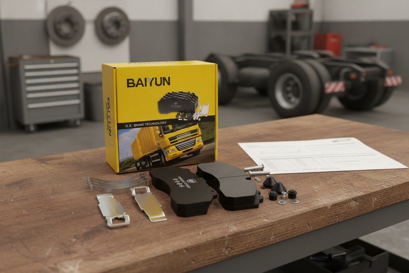 Copper-free heavy-duty brake pad CP2223 and CP2271 for commercial fleet aftermarket