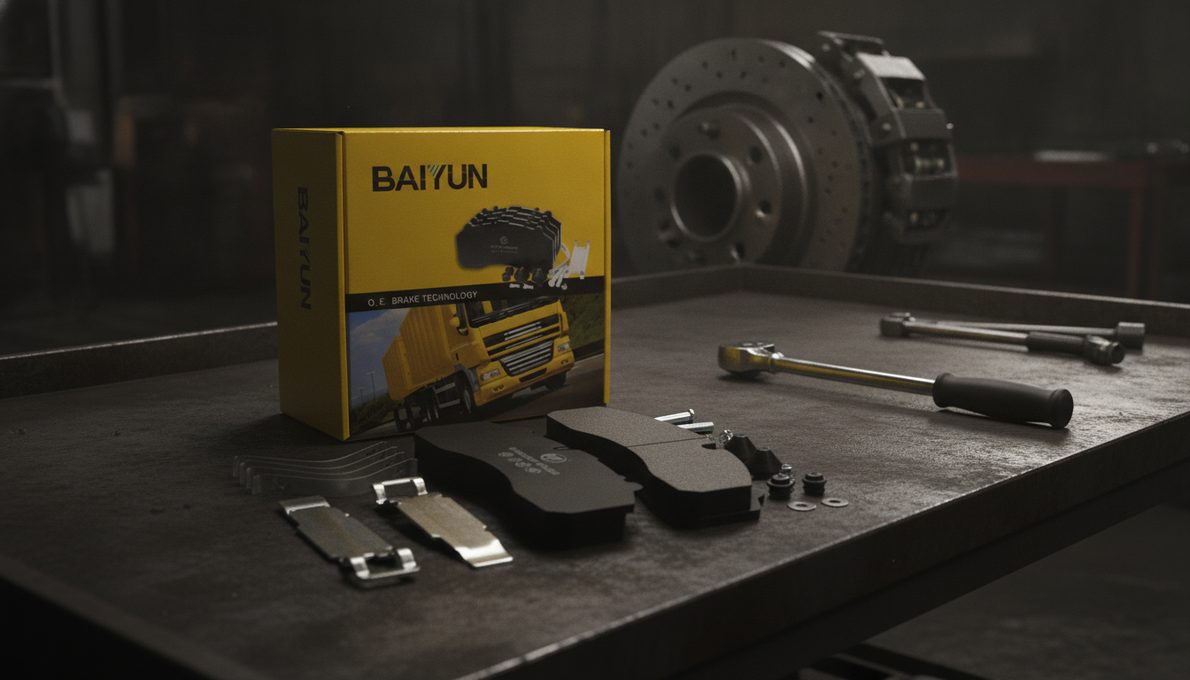 ECE R90 certified commercial vehicle brake pad CP2203 from BAIYUN Brake