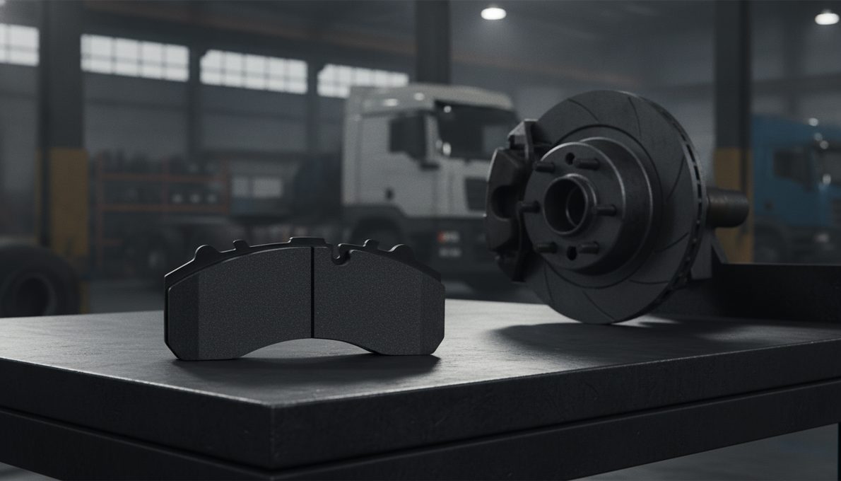 Hendrickson showcases air disc brake wear indicator tool in commercial vehicle workshop