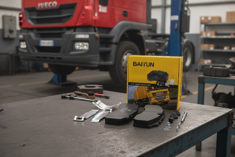 BAIYUN brake pad repair kit box for Iveco trucks