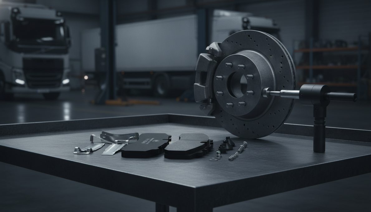 How to choose Volvo brake pad supplier - BAIYUN brake pad WVA 29253 on workbench