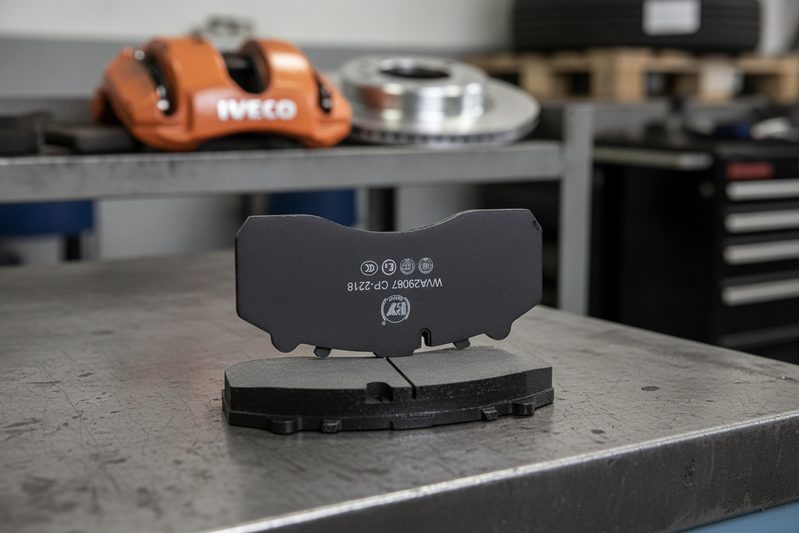 IVECO Daily Commercial brake pad guide - CP2218 pad comparison with worn pad