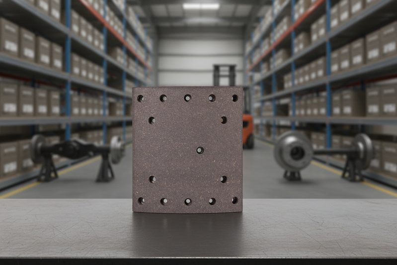 Warehouse inventory of BAIYUN brake shoe kits ready for export