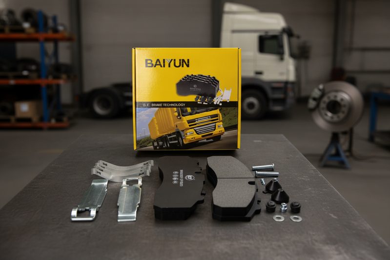 BAIYUN CP2223 Shacman brake pad for truck replacement and sourcing