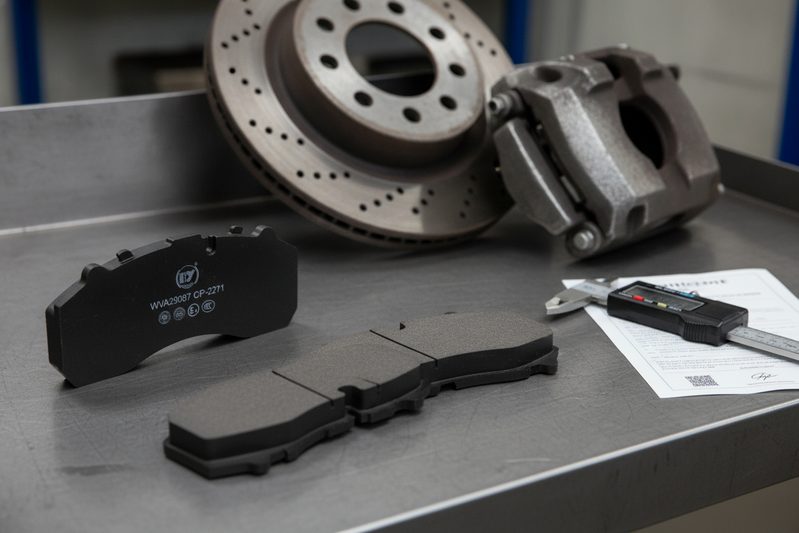 BAIYUN Brake commercial vehicle brake pads WVA 29253 for Volvo trucks with micrometer and certification document