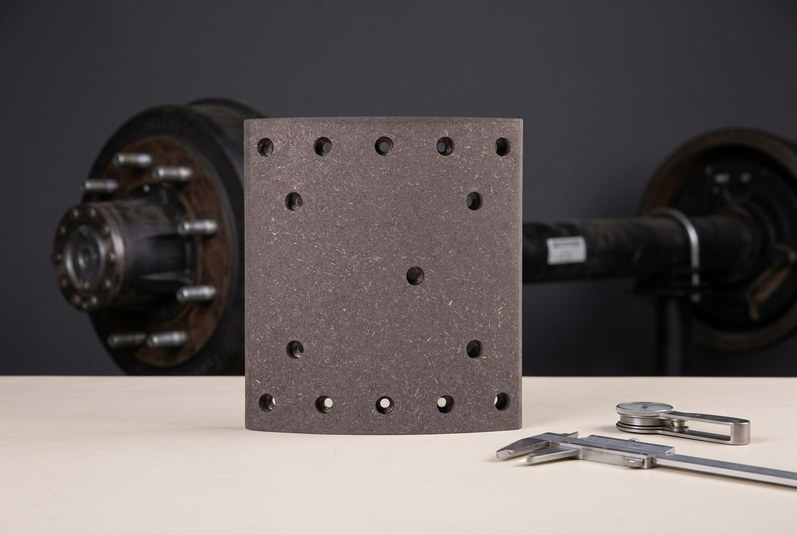 Brake lining material for heavy duty trailers supplier verification checklist on inspection table