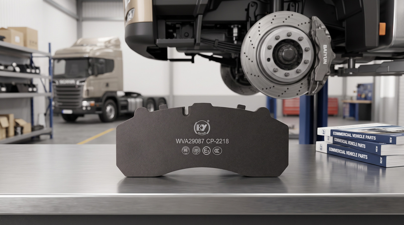 Brake pad replacement checklist for importers and distributors with commercial vehicle brake pads