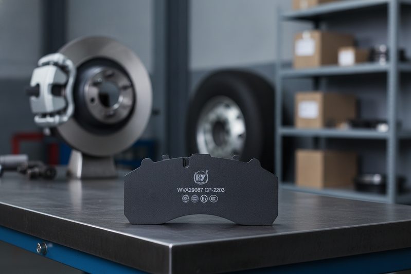Wholesale bus brake pads packaging and batch traceability label BAIYUN Brake