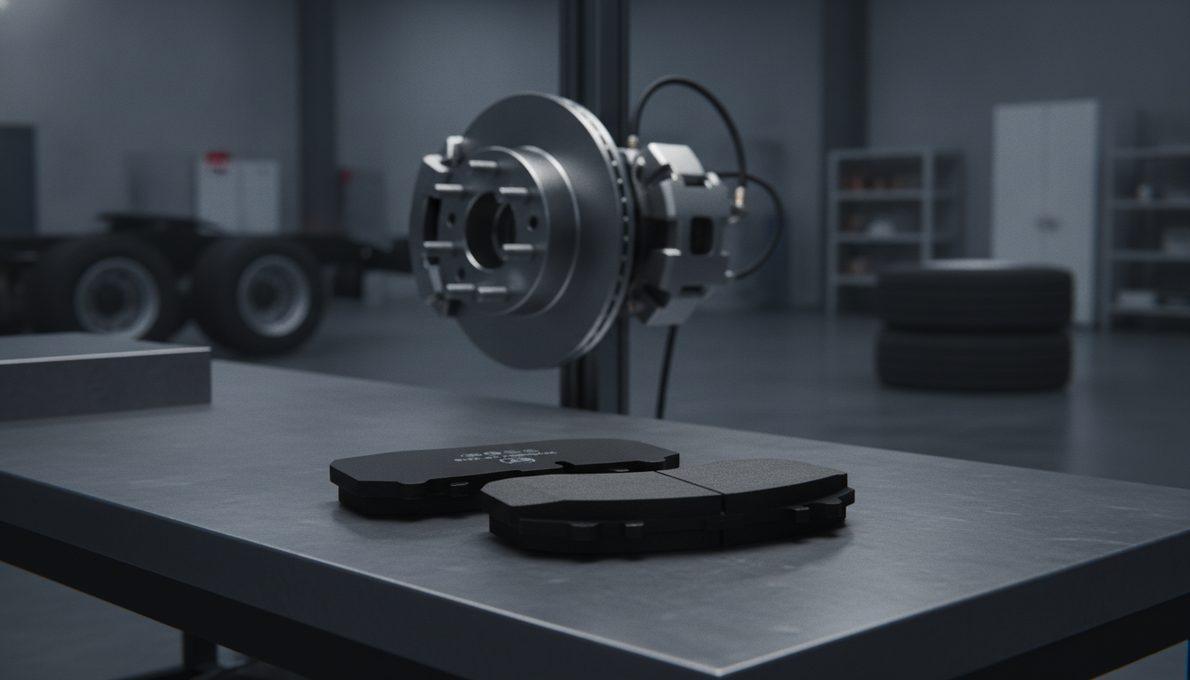 Commercial vehicle brake parts OEM supplier verification with cp2218 brake pad