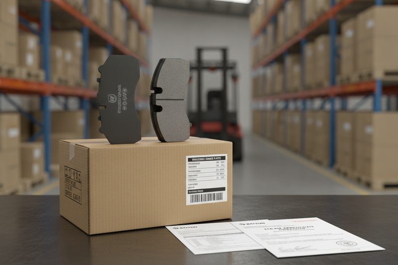 Truck brake pad OEM supplier cp2203 inspected for logistics