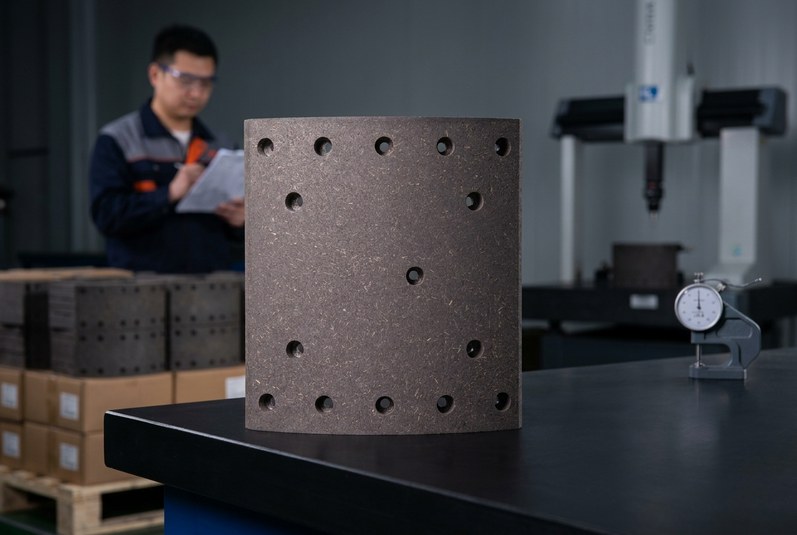 BAIYUN Brake commercial vehicle brake lining supplier quality inspection station