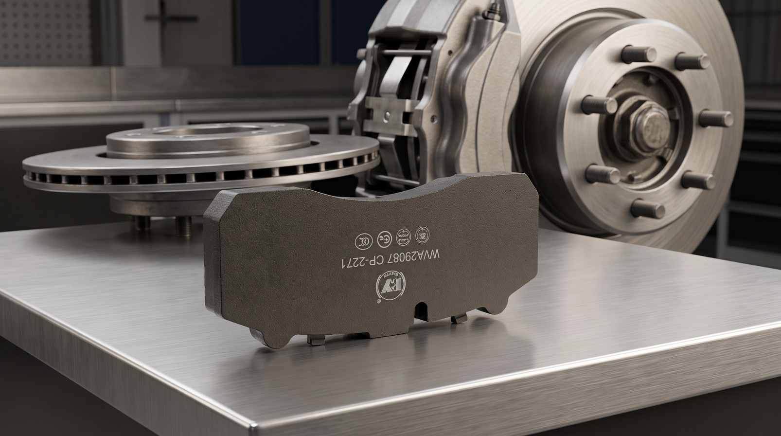 How to choose commercial vehicle brake pads supplier - BAIYUN heavy-duty truck brake pad set with caliper and ventilated disc