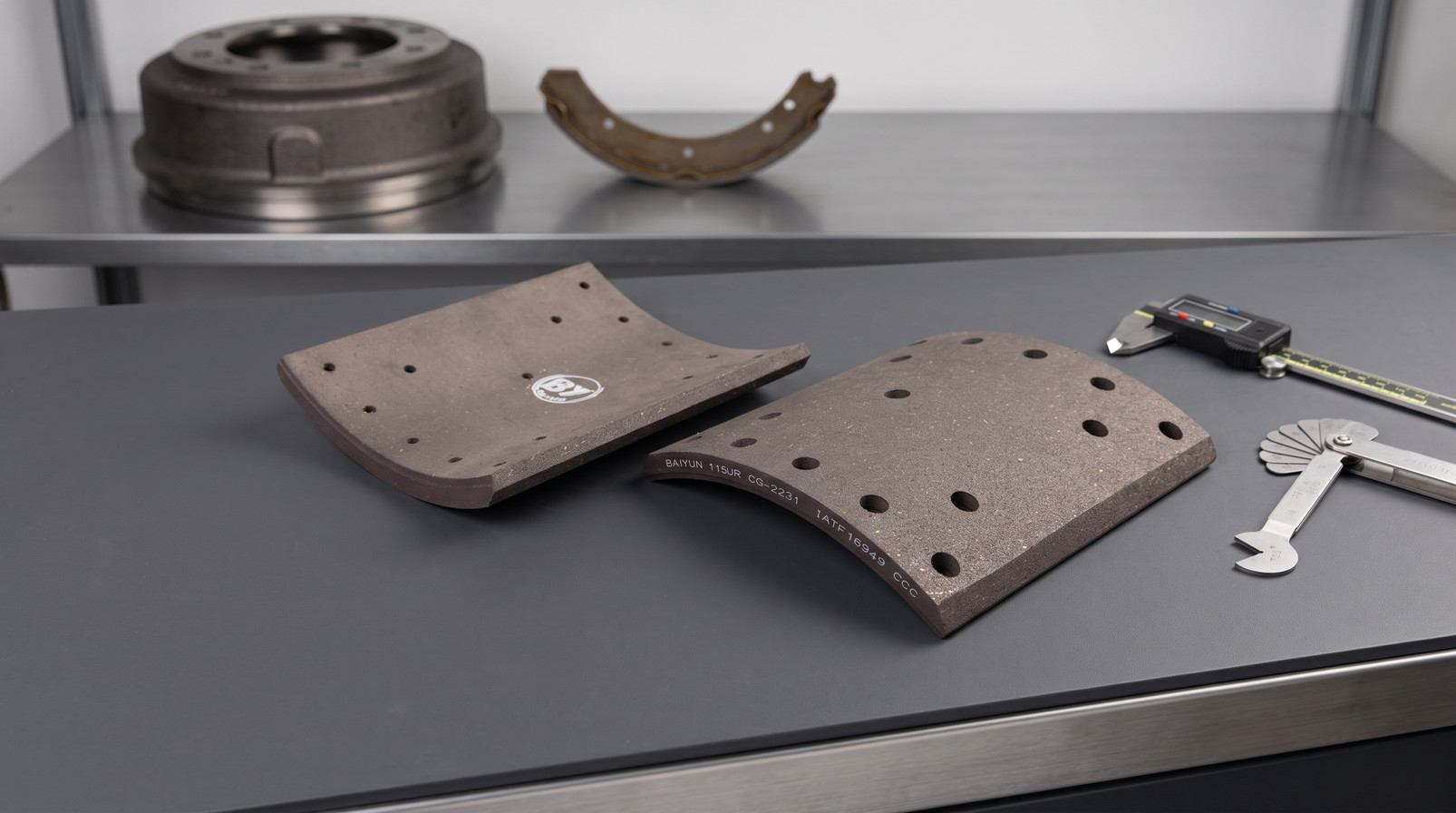 How to confirm brake lining dimensions before ordering - commercial vehicle brake lining sample