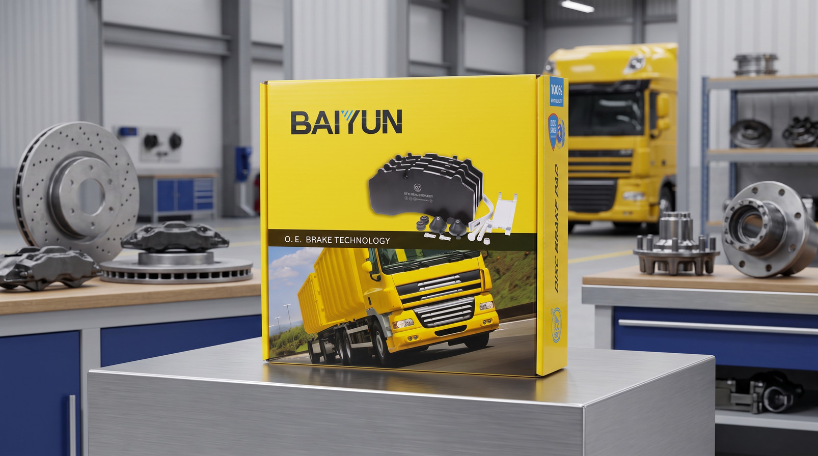 Semi-metallic vs ceramic brake pads for heavy trucks comparison