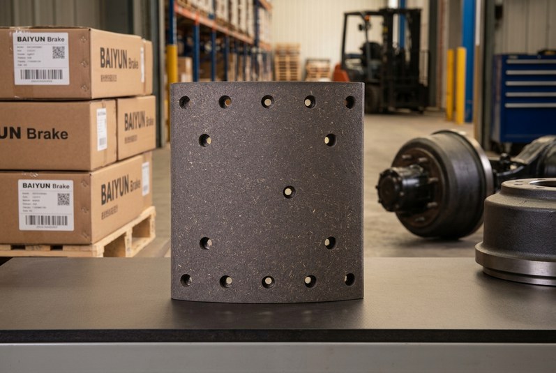 Heavy-duty truck drum brake shoe with certified lining ready for export from China brake manufacturer