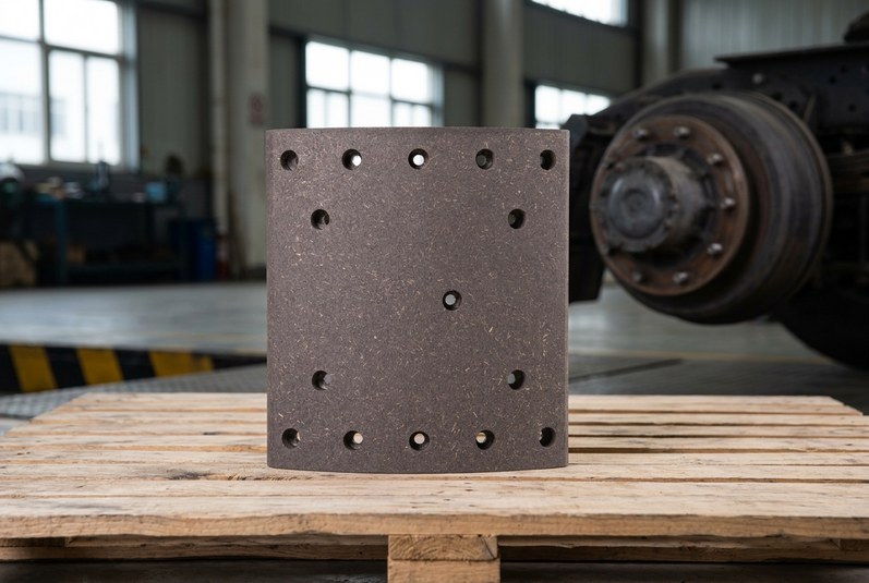 BAIYUN truck brake lining product for commercial vehicle brake service at loading dock