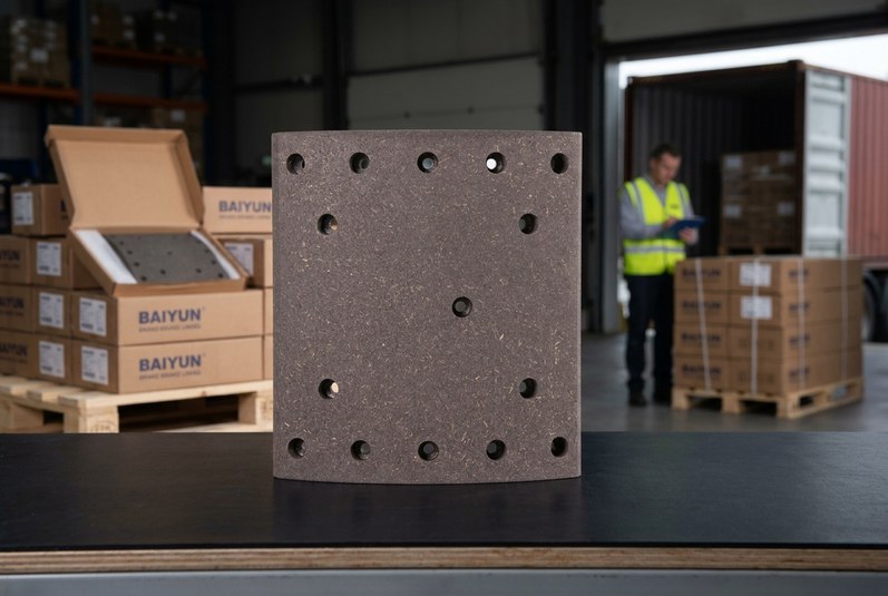 BPW brake lining packaging and container loading checklist for distributors