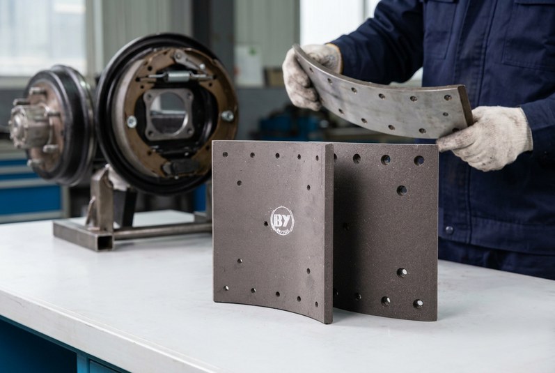 BPW commercial trailer axle brake lining installation guide
