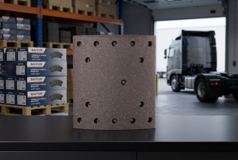BAIYUN heavy-duty truck brake pad export packaging and distribution warehouse