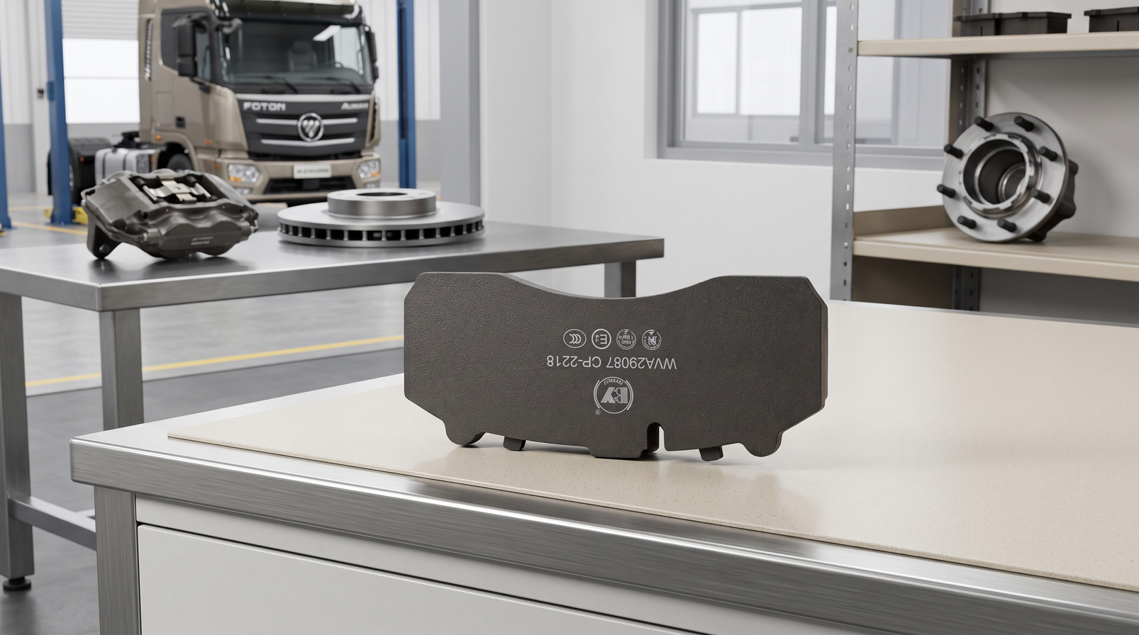 foton truck brake pad factory china commercial vehicle disc brake pad sample