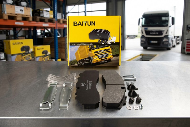 MAN truck brake pad supplier inspection scene cp2215