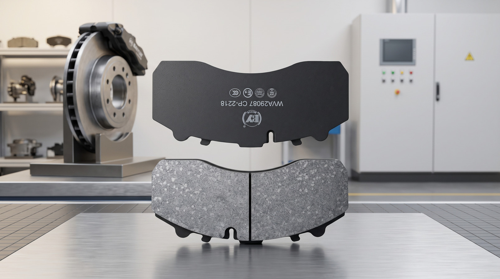 IATF 16949 brake pad manufacturer China commercial vehicle brake pad production line