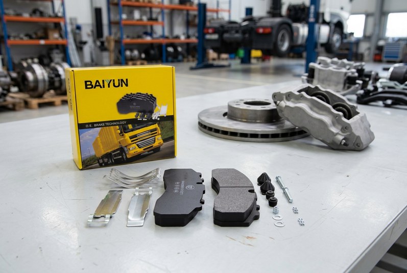 OEM commercial vehicle disc brake pad cp2271 from BAIYUN factory for importer audit