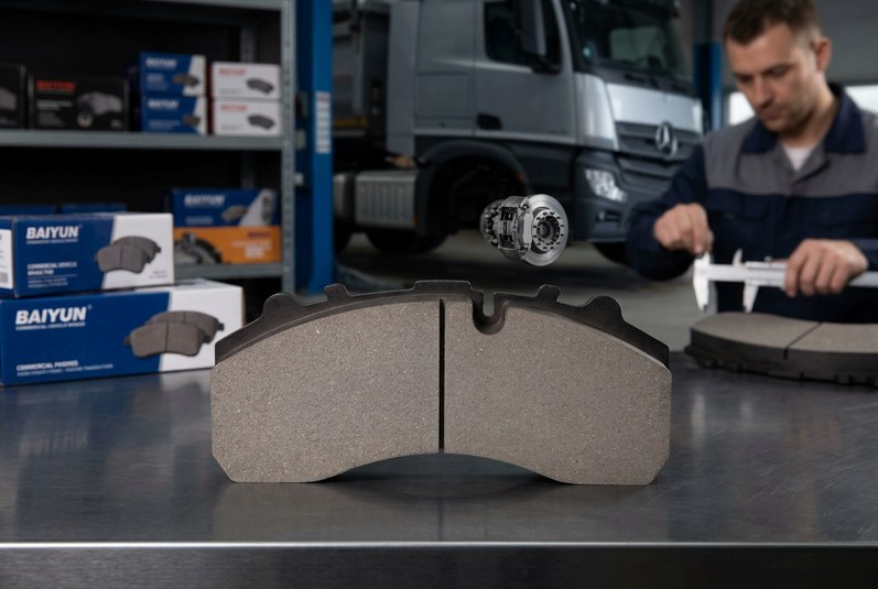 BAIYUN Brake commercial vehicle brake pads in fleet maintenance inspection