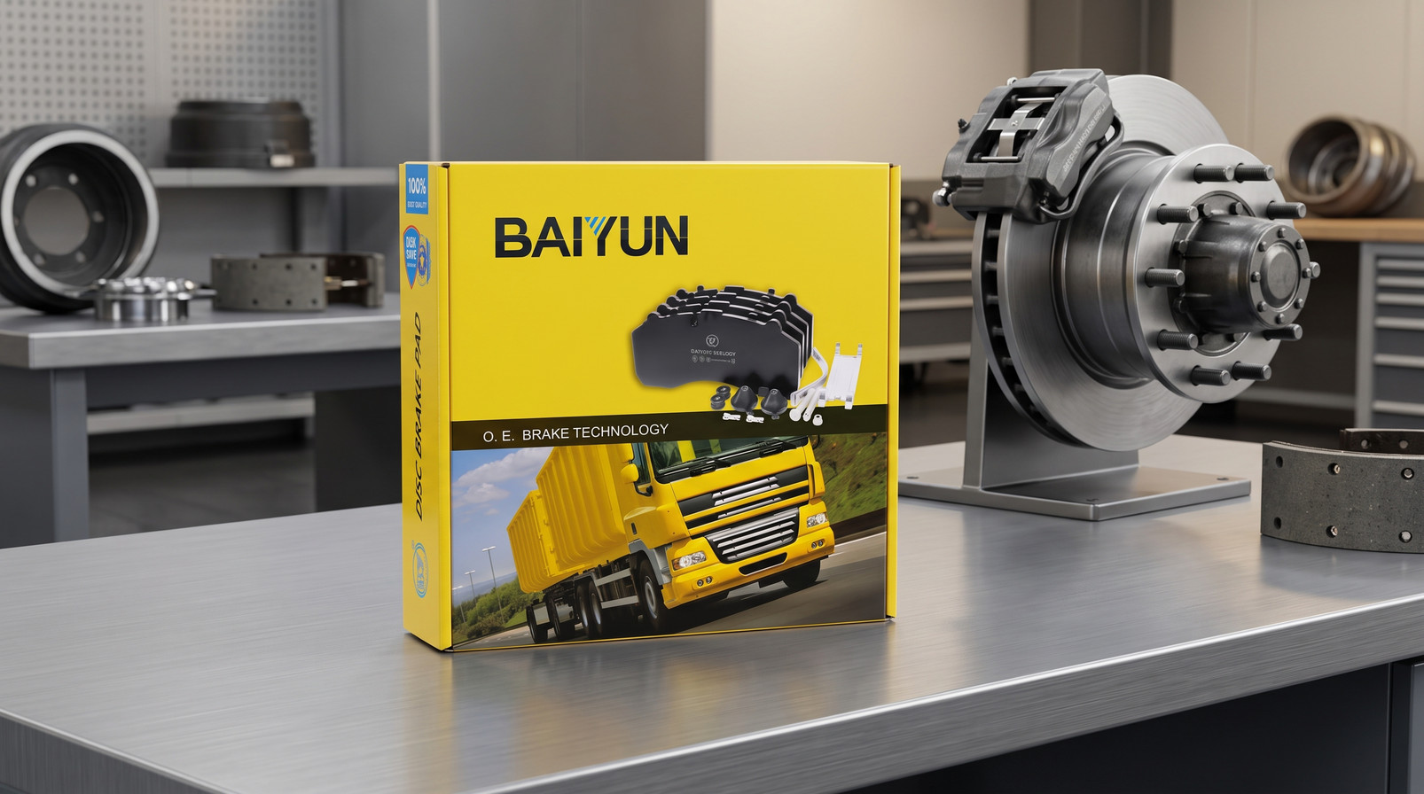 Factory audit China brake pad supplier process at BAIYUN Brake for commercial vehicle brake pads