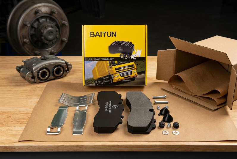 Heavy-duty brake pad packing check for factory audit China brake pad supplier process