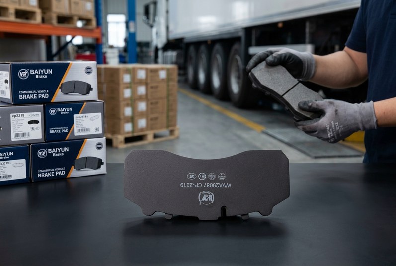 BAIYUN Brake commercial vehicle brake pads for truck and trailer fleet maintenance and wholesale supply
