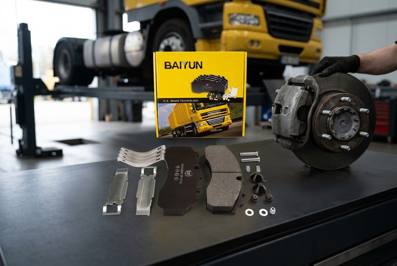 Commercial vehicle brake pad quote checklist with WVA reference and ECE R90 certification
