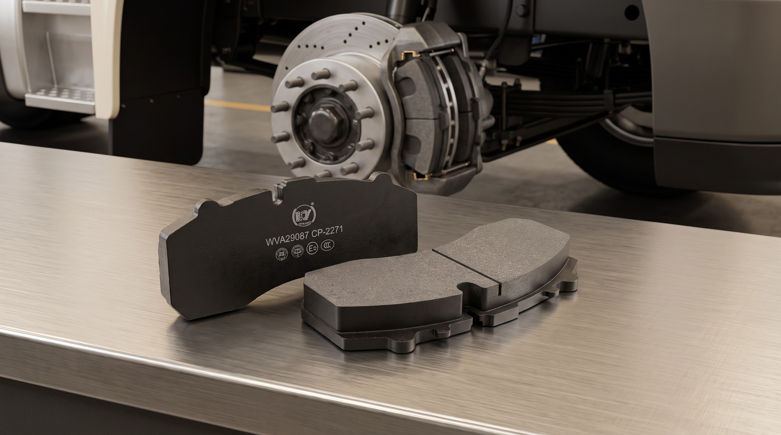 Brake pad mountain route test results for BAIYUN commercial vehicle brake pads