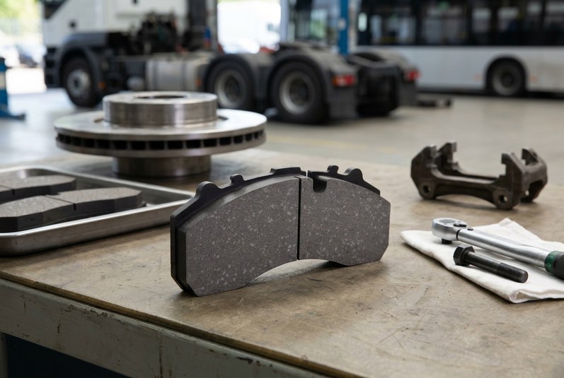 BAIYUN CP2271 ceramic commercial vehicle brake pad sample for heavy-duty fleet use