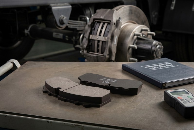 Verifying FF GG HH friction code on commercial vehicle brake pads for fleet sourcing