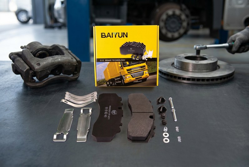 BAIYUN commercial vehicle brake pad installation heavy truck caliper